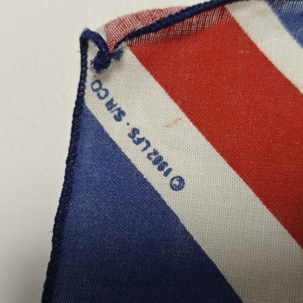 THE WHO Band Tour 1982 VINTAGE ‘82 Souvenir British Union Jack Logo Bandana - Picture 5 of 15